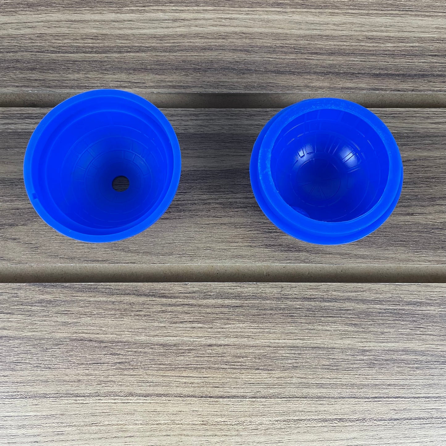 Mini forma azul para gelo de silicone