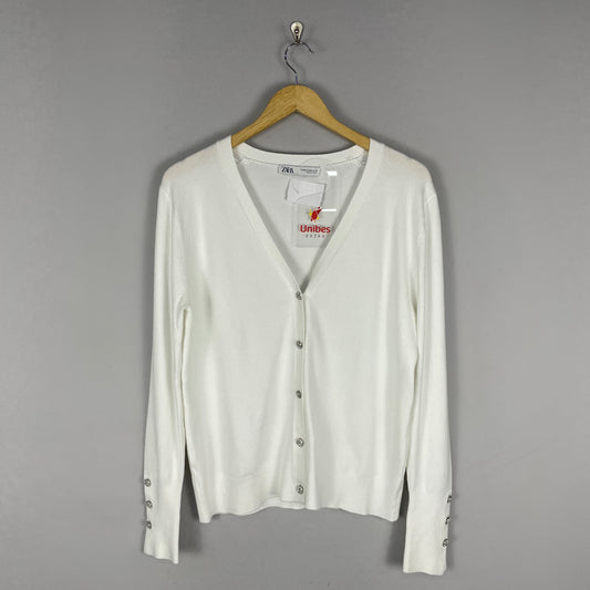Blusa tricot branca Zara