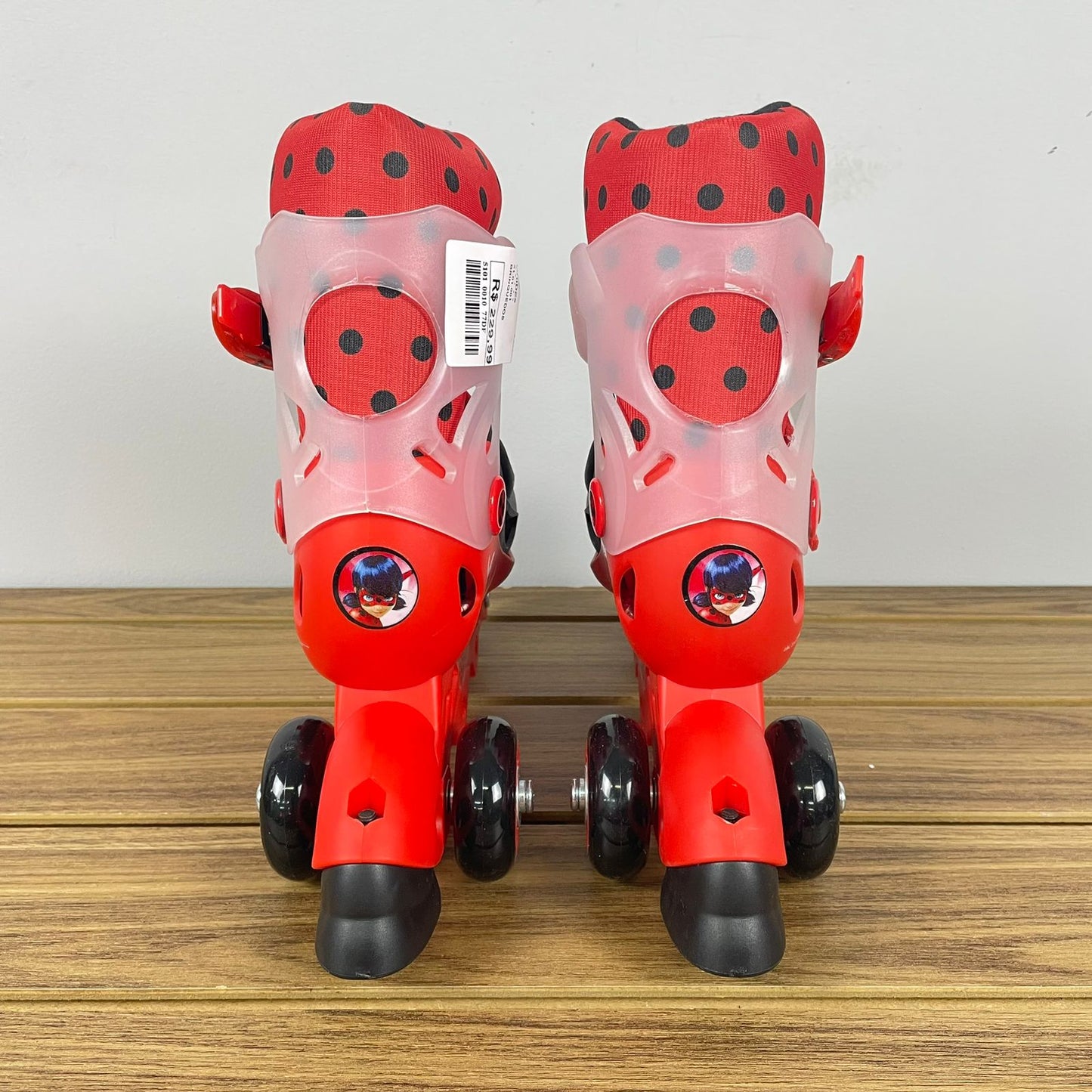 Patins Vermelho Ajustável Miraculous Ladybug