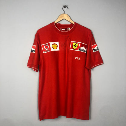 Camisa ferrari Fila Rubens Barrichello 2002